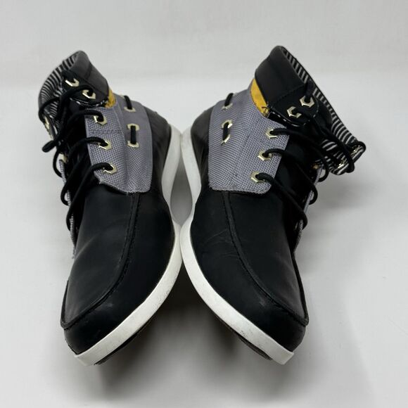 Timberland Newmarket Chukka Boots Mens 12 Black Leather Lace Up Preppy Casual main image 7